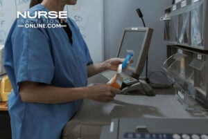 Emergency Medicine Nurse Practitioner administering medication