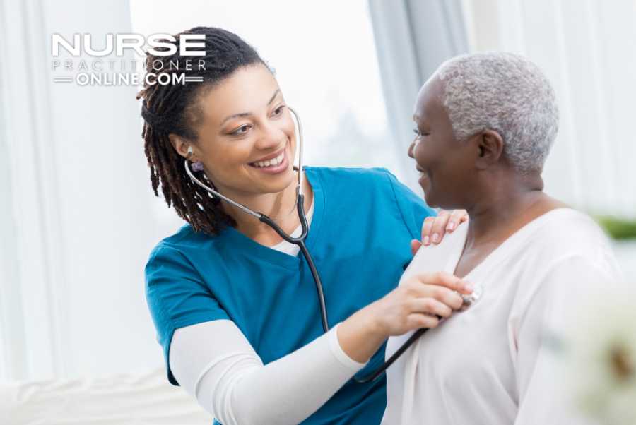 A nurse does a preliminary exam on a patient.