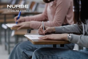 Nursing students taking the ENP exam
