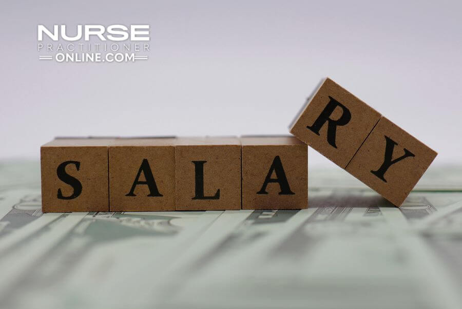 Wooden blocks spelling the word salary