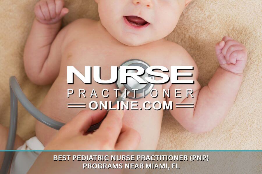 Baby with a stethoscope. Top MSN ACNP Programs near Portland, OR