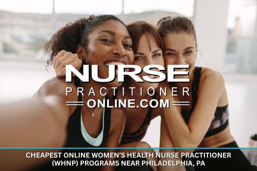 A group of 3 healthy women. Online WHNP Programs near Philadelphia, PA – Affordable