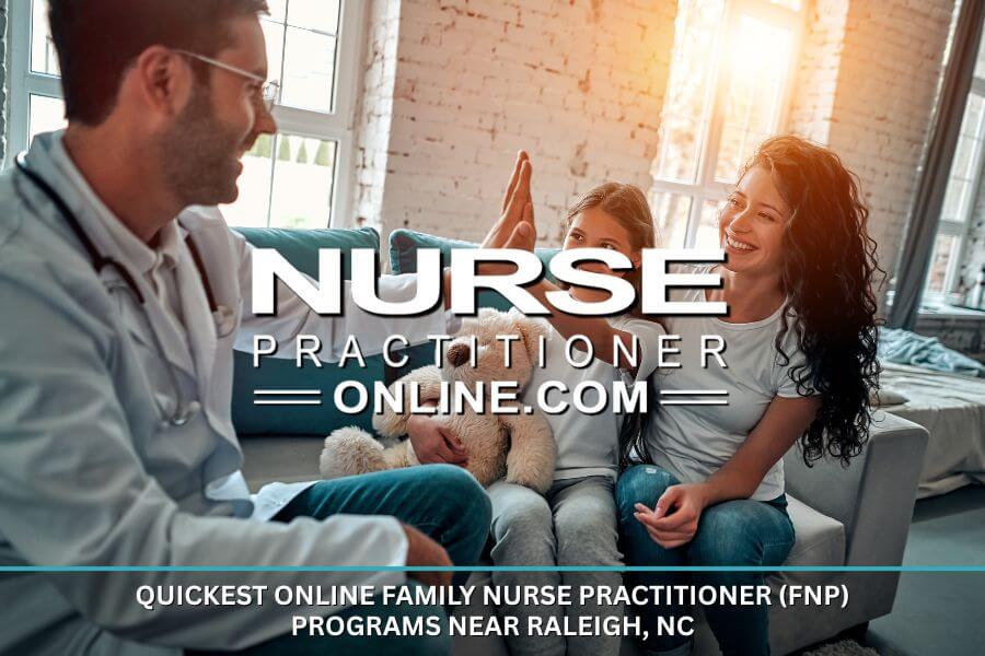 A Family Nurse Practitioner giving his young patient a high-five while her mother looks on