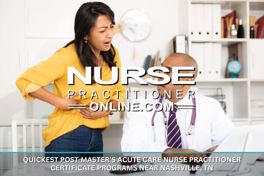 Acute Care Nurse Practitioner working with a patient that is clearly in pain