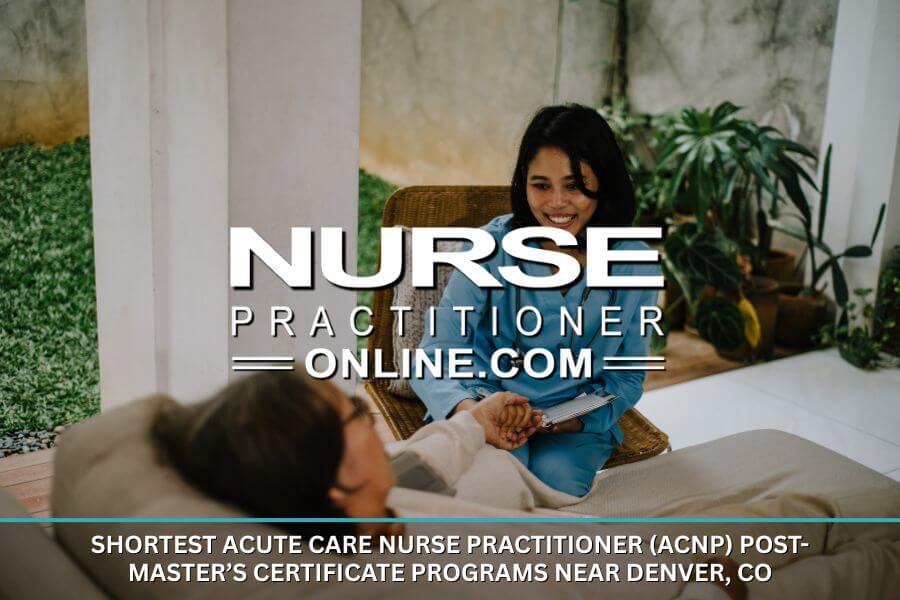 A Nurse Practioner working with a patient. Accelerated ACNP Certificate Programs near Denver, CO