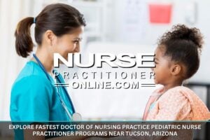 A pediatric nurse practitioner meets with a young patient in a medical exam room.