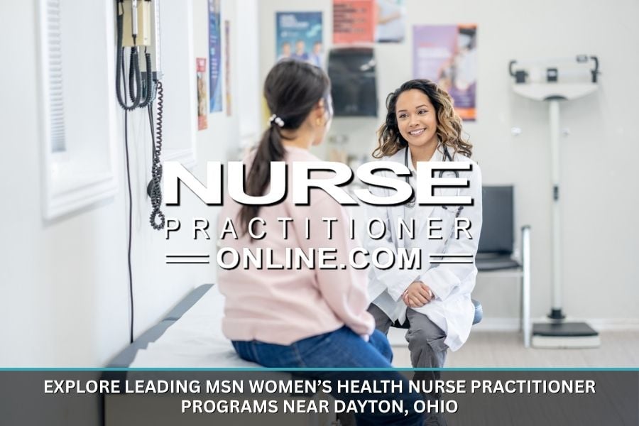 A women's health nurse practitioner meets with a young adult female patient in a medical exam room.