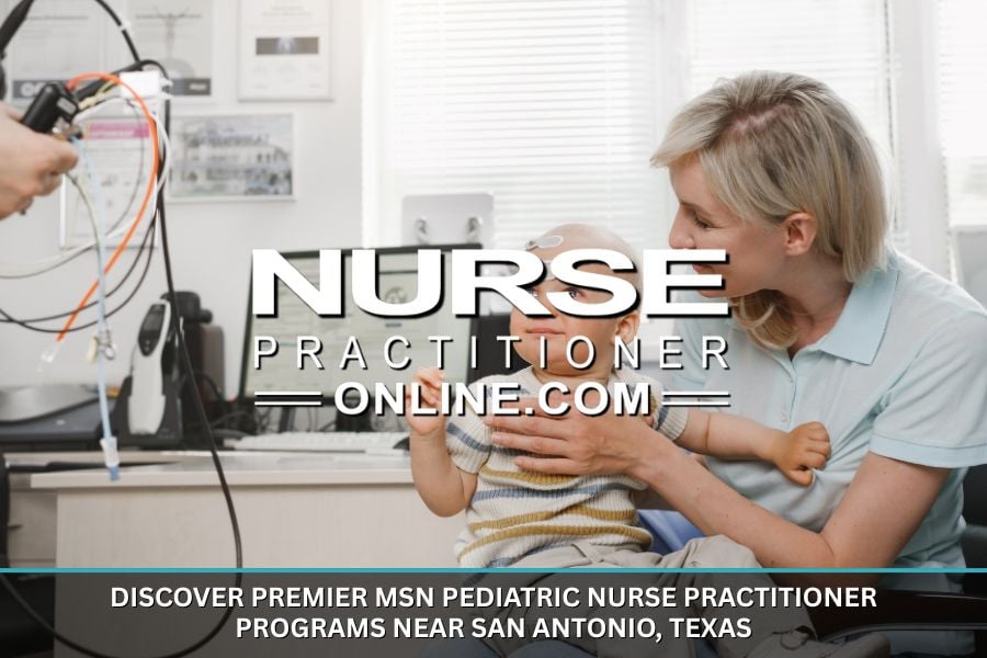 A MSN Pediatric Nurse Practitioner examining a baby
