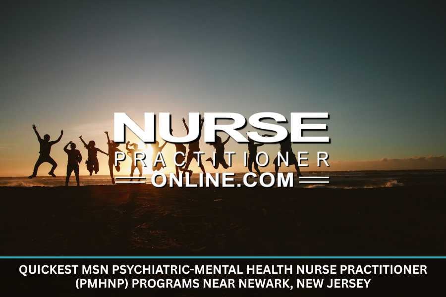 A group of people line up on a beach at sunset and jump together.