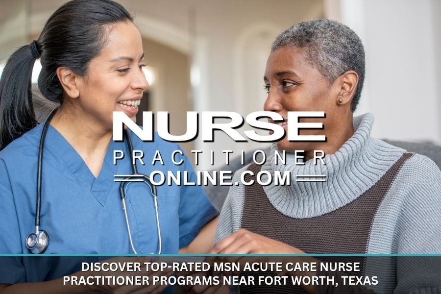An acute care nurse practitioner works with an older patient.