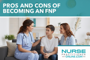 Family NP talking to a teen patient and his mom