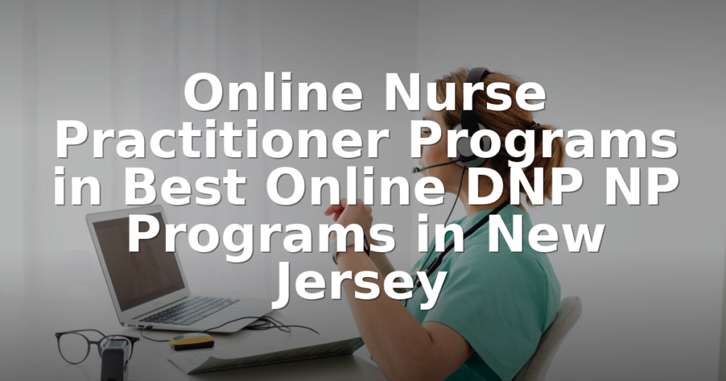 Best Online DNP NP Programs in New Jersey (2026 ...