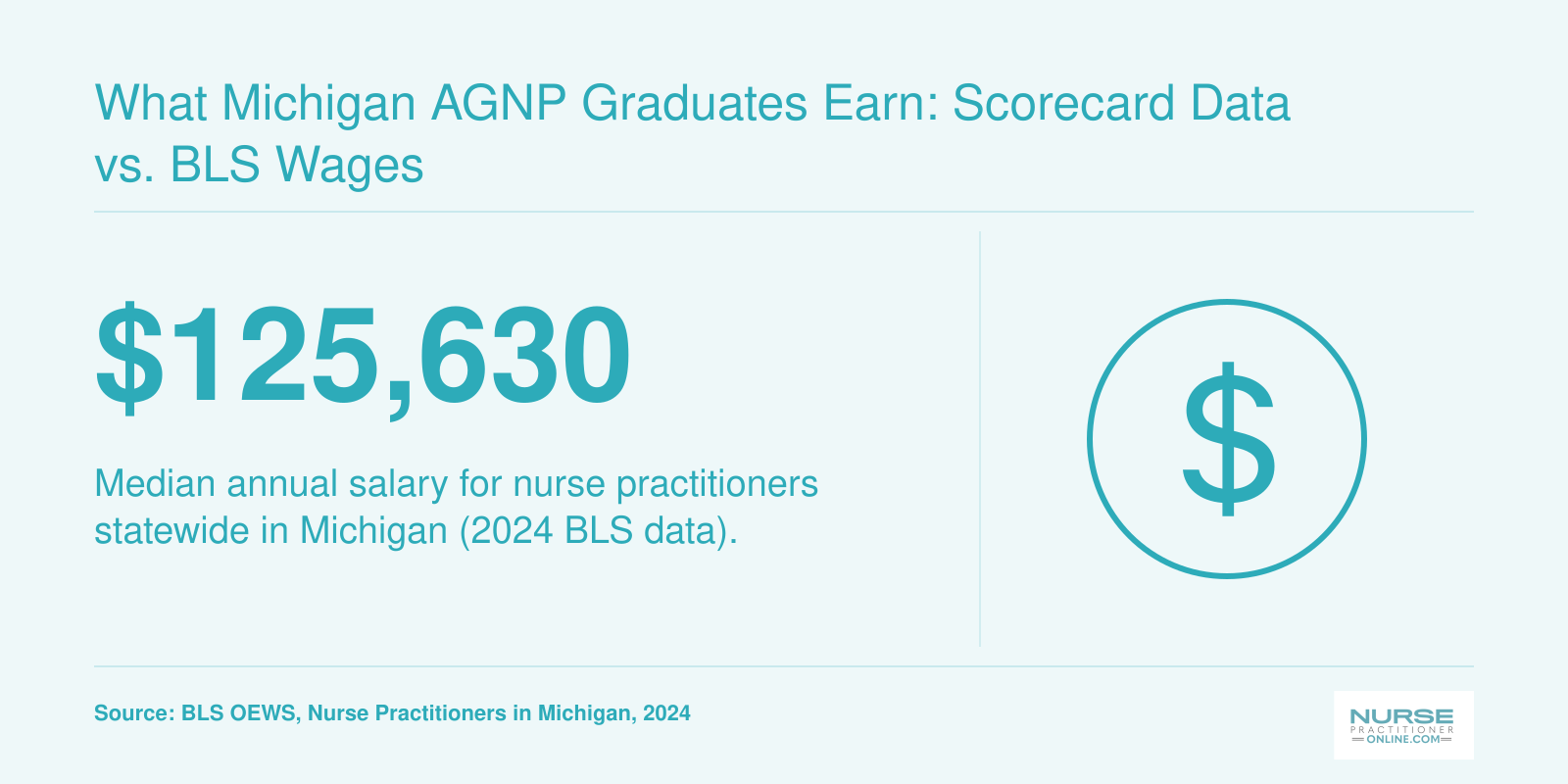 What Michigan AGNP Graduates Earn: Scorecard Data vs. BLS Wages