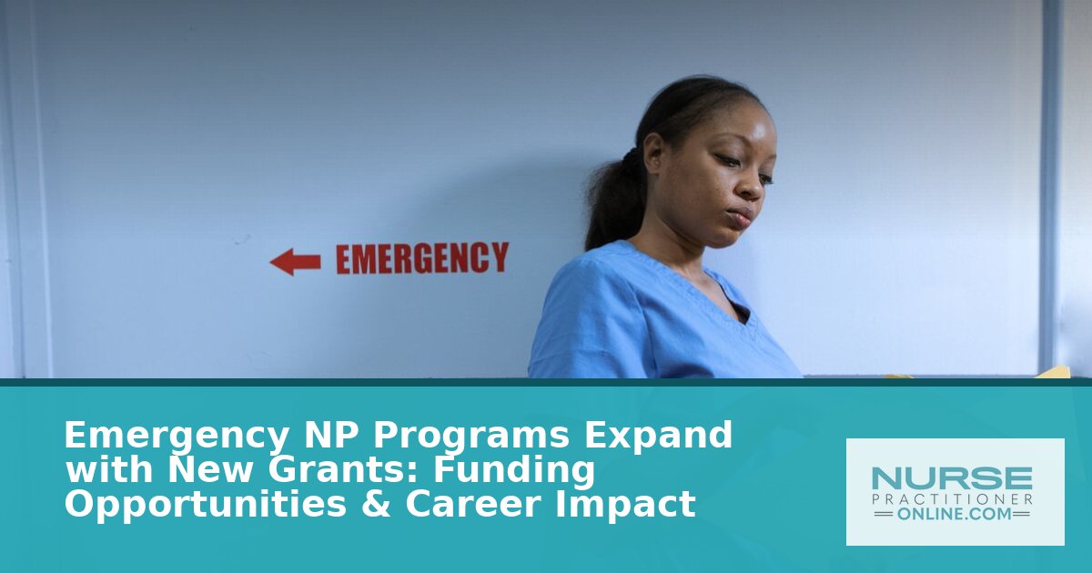 Emergency Nurse Practitioner Programs: 2026 Grants & Funding