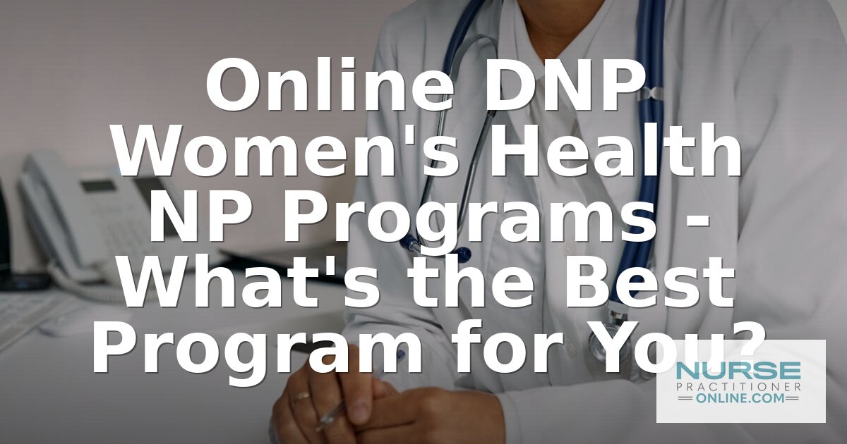 Best Online DNP Women’s Health NP Programs (2026)
