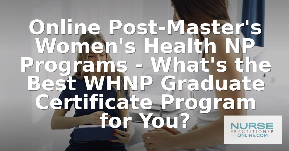 Best Online Post-Master’s WHNP Certificate Programs (2026)