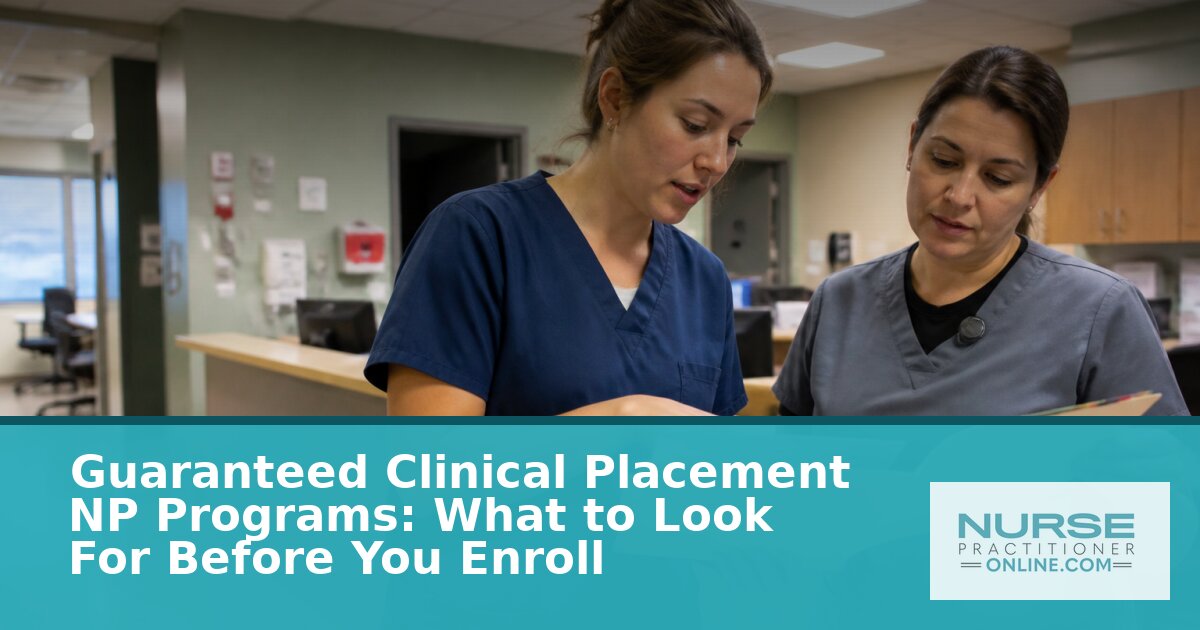 Guaranteed Clinical Placement NP Programs: What to Verify