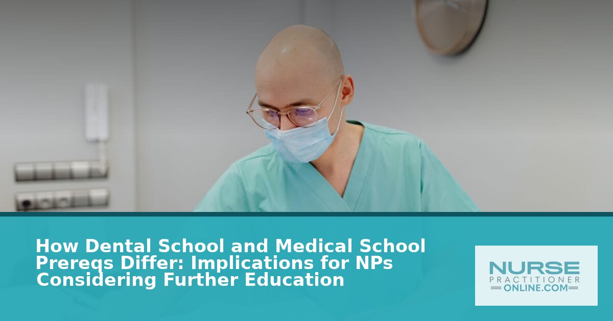 Dental vs Medical School Prereqs: A Guide for NPs