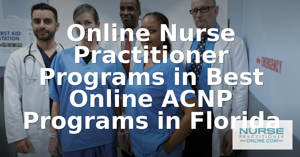 Best Online ACNP Programs in Florida (2026 Rankings)