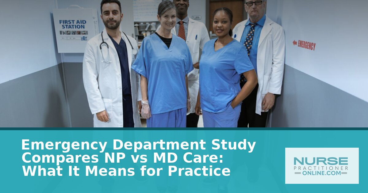 NP vs MD Emergency Department: Outcomes, Costs, and Scope