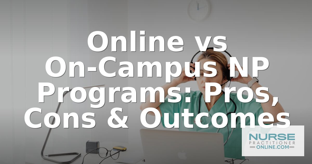 Online vs On-Campus NP Programs: Pros, Cons & Outcomes